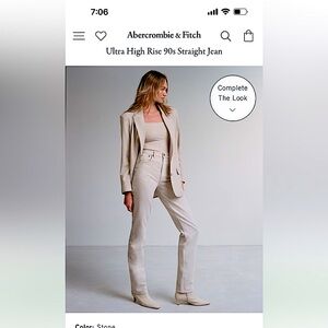 Abercrombie & FitchUltra High Rise 90s Straight Jean